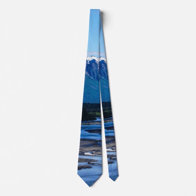 Denali Mountain Range Neck Tie Krawatte (Vorderseite)