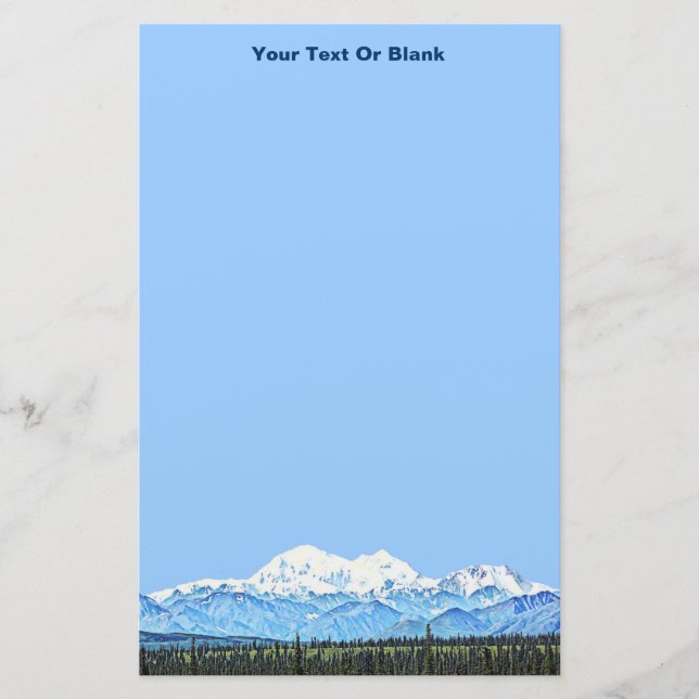 Denali (Mt. McKinley) Briefpapier (Vorderseite)