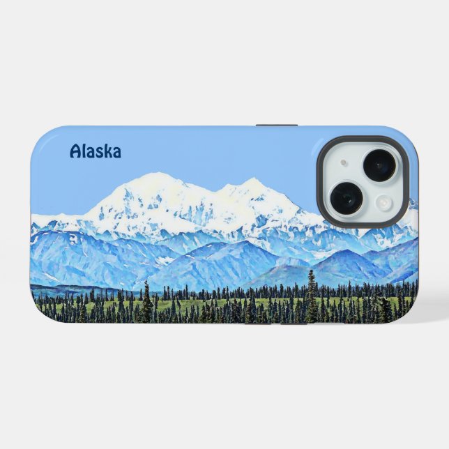 Denali (Mt. McKinley) OtterBox iPhone Case 15 Hülle (Rückseite (Horizontal))