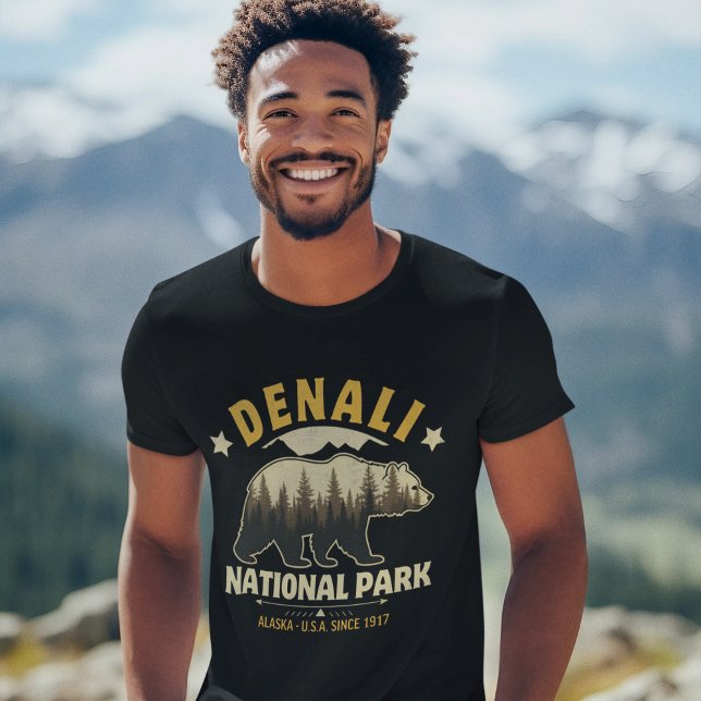 Denali National Park Alaska Forest Landscape T-Shirt (Von Creator hochgeladen)