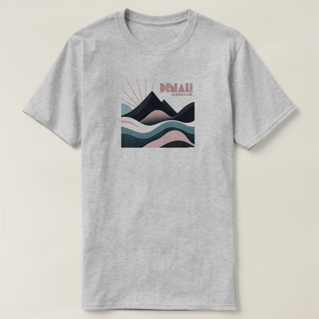 Denali National Park Colored Hills T-Shirt (Design vorne)