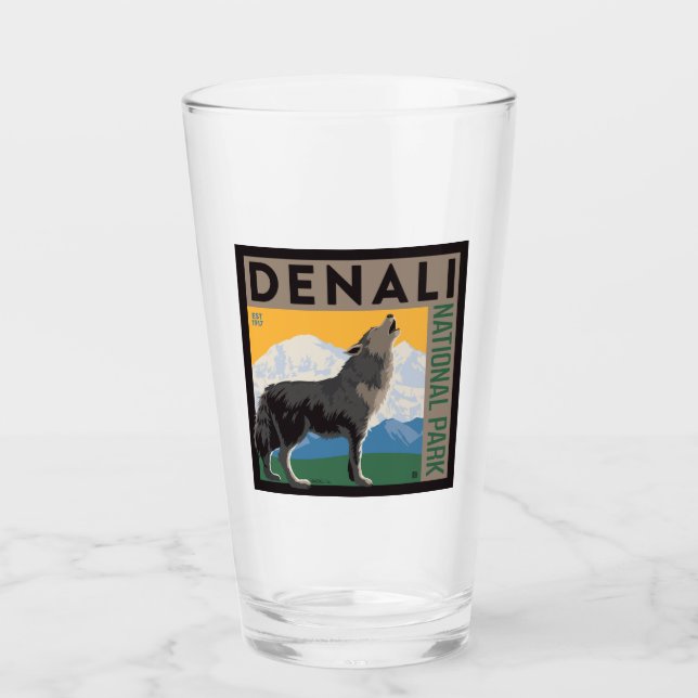 Denali National Park | Howling Wolf Glas (Vorderseite)