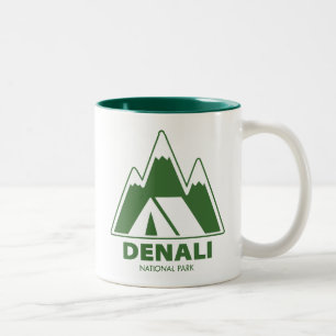 Denali National Park Mountains Camping Zweifarbige Tasse