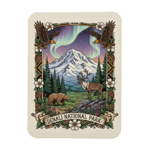 Denali-Nationalpark Alaska Magnet