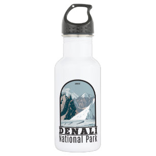 Denali-Nationalpark Alaska Mount Hunter Vintage Edelstahlflasche