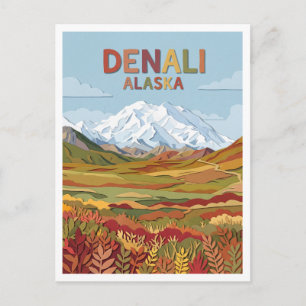 Denali-Nationalpark Alaska Postkarte