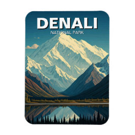 Denali Nationalpark Alaska Travel Magnet