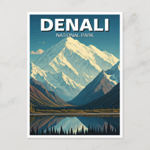 Denali Nationalpark Alaska Travel Postkarte