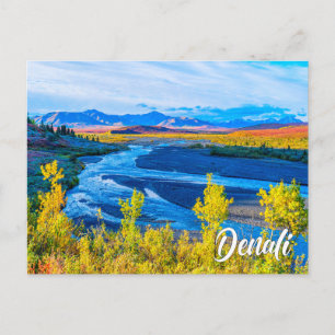 Denali-Nationalpark, Alaska, USA Postkarte