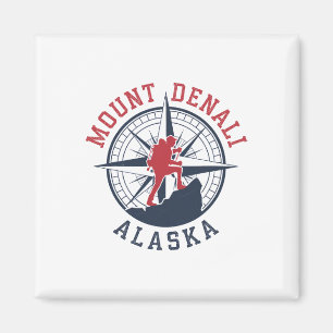 Denali-Nationalpark Alaska Wandern Camping Reisen Magnet
