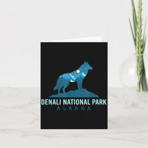 Denali-Nationalpark Alaska Wolf Berg Karte
