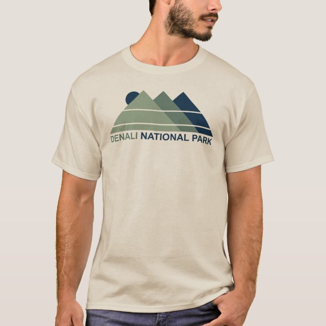 Denali Nationalpark Mountain Sun T-Shirt (Vorderseite)