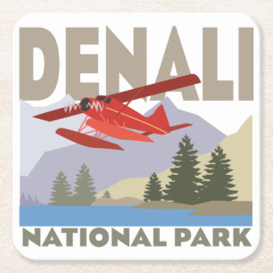 Denali Nationalpark Rechteckiger Pappuntersetzer