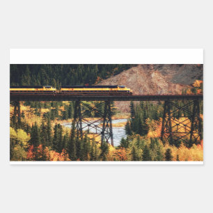 Denali Nationalpark und Konserve USA Alaska Rechteckiger Aufkleber