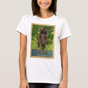 Denali Nationalpark-Vintager Bär T-Shirt