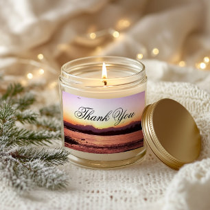 Denali Sunset Foto Vielen Dank Rechteckiger Aufkleber