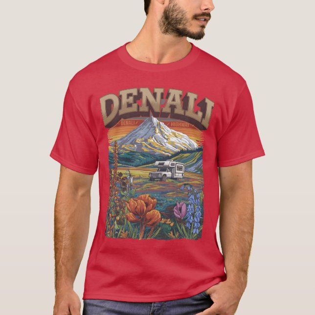 Denali Vibes Denali mountain Mt Denali Great Denal T-Shirt (Vorderseite)