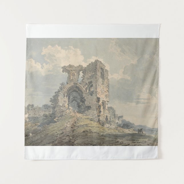 Denbigh Castle (ca. 1793) Thomas Girtin Wandteppich (Vorderseite)