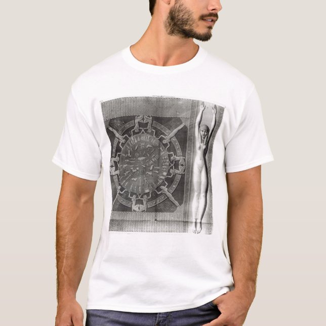 Dendera Tierkreis, im Jahre 1802 graviert T-Shirt (Vorderseite)