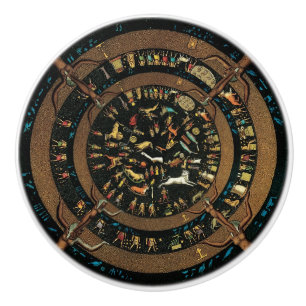 Dendera Zodiac Ägyptens Hathor-Keramik Pull Keramikknauf