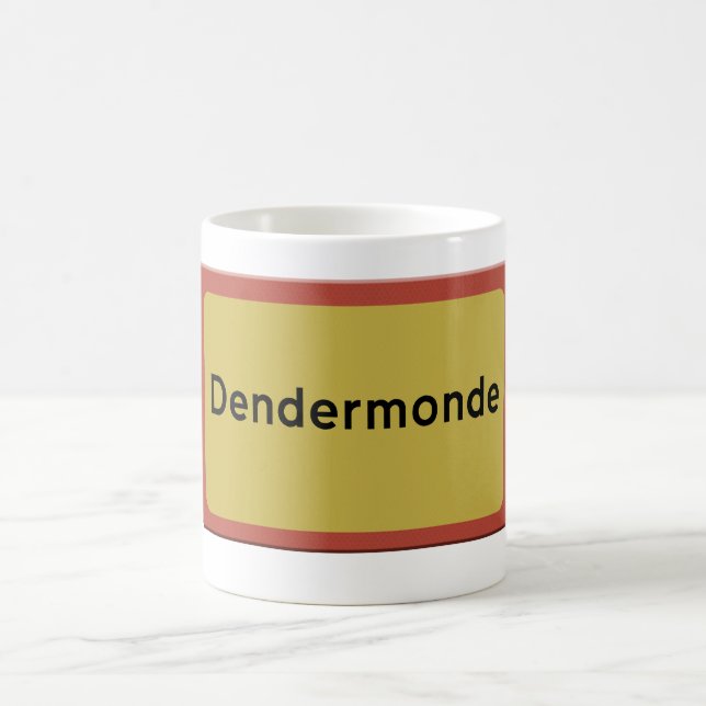 Dendermonde stadsnaambord kaffeetasse (Mittel)