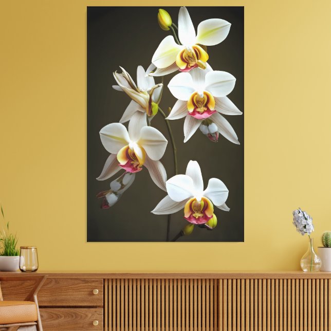 Dendroium Orchids Leinwanddruck (Insitu (Wohnzimmer))