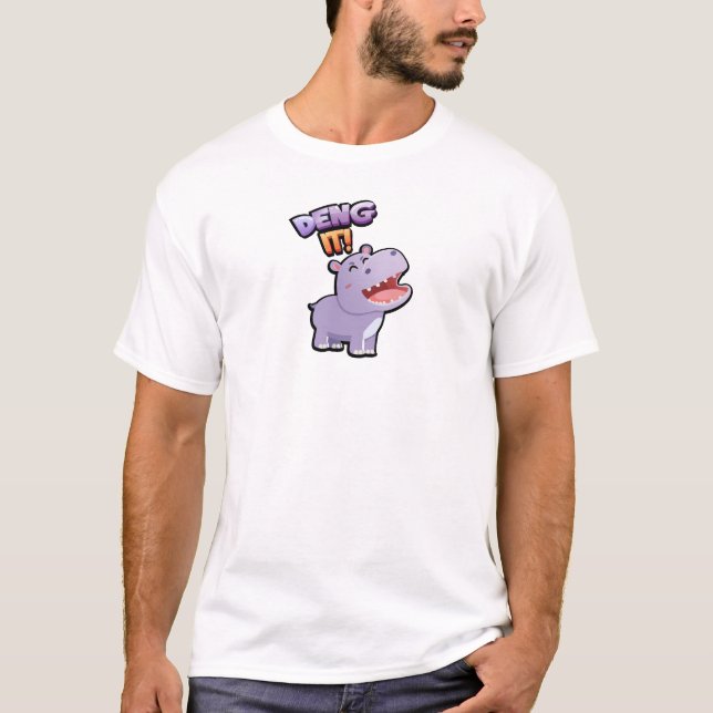 Deng es ab! Funny T - Shirt (Vorderseite)