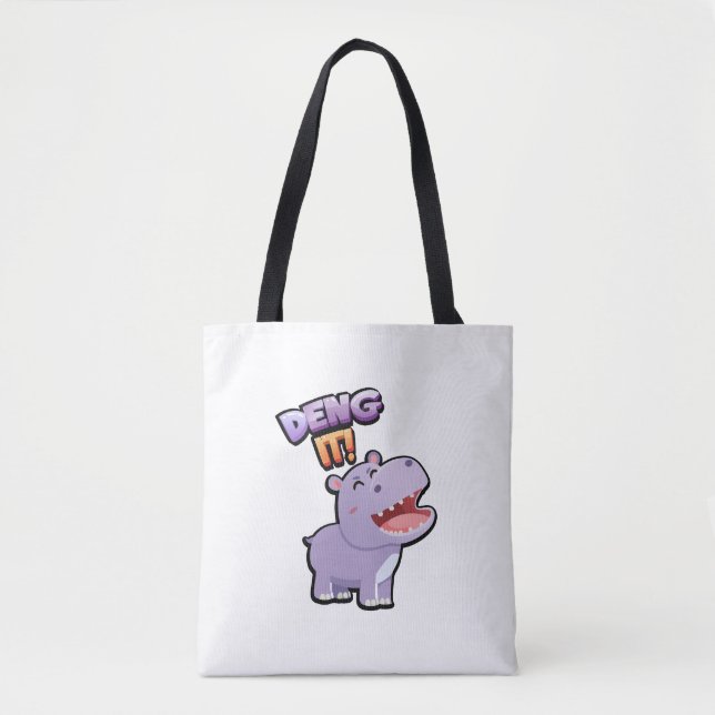 Deng es ab! Funny Tote Bag (Vorderseite)