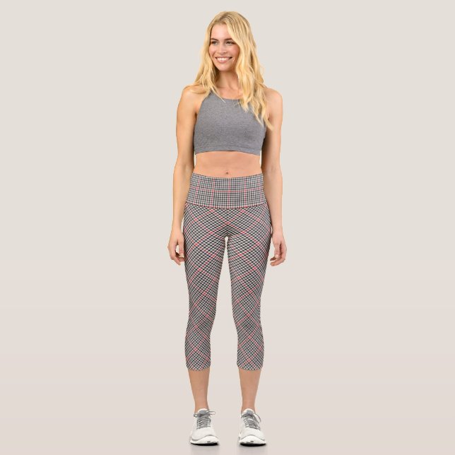 Denholm District Tweed Karo Pattern Capri Leggings (Vorderseite)