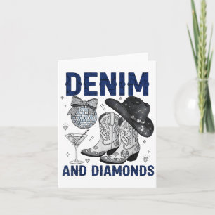 Denim And Diamonds Western Damen Stiefel Jeans Rod Karte