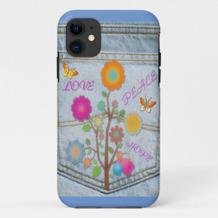 Denim Back Pocket Blume Liebe Hoffnung Case-Mate iPhone Hülle