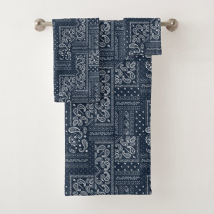 Denim Bandanna Quilt Badhandtuch Set