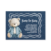 Denim-Blau-Strampelchen-Baby-Party-Bücher-fürs-Bab