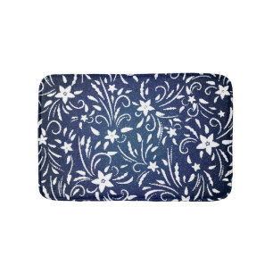 Denim Blooms: Hintergrundinformationen zu Blumenmu Badematte