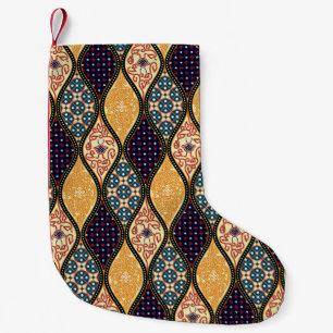 Denim Blue Art Nouveau: Nahtlos Kleiner Weihnachtsstrumpf