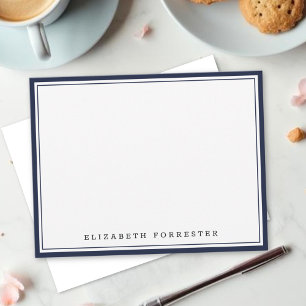 Denim Blue Classic Doppelgrenzkorrespondenz Mitteilungskarte