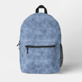 Denim Blue Denim Pattern Bedruckter Rucksack