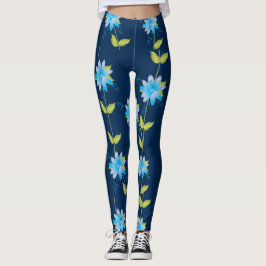 Denim Blue Designer Leggings