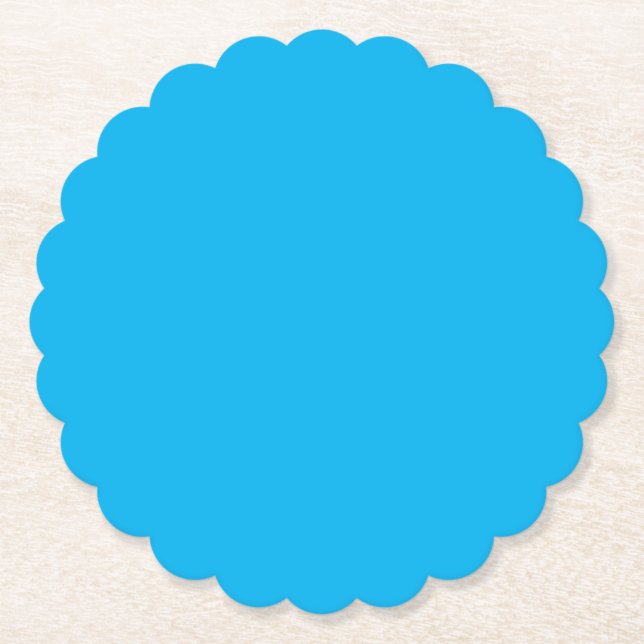 Denim Blue, Fountain Blue, Quallen Untersetzer (Vorderseite)