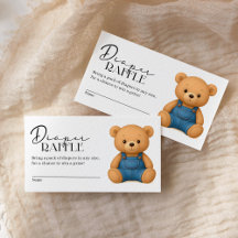 Denim Blue Jean Baby Duwer Diaper Raffle
