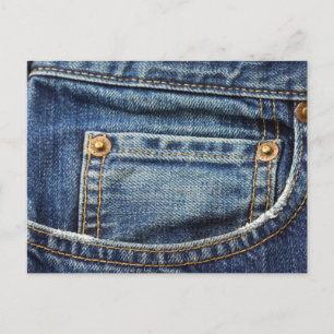 Denim - Blue Jean Pocket Postkarte