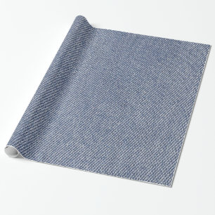 Denim Blue Jean Print Geschenkpapier