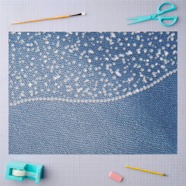 Denim Blue Jeans Diamant  Seidenpapier (Basteln)