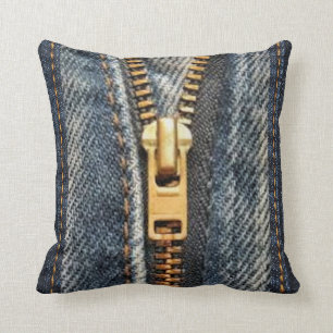 Denim-Blue Jeans-Druck-Akzent-Kissen Kissen