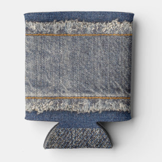 Denim Blue Jeans: Lässiger Doppelpflaster Dosenkühler