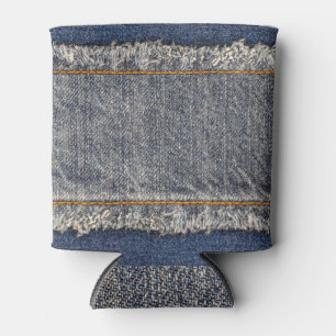 Denim Blue Jeans: Lässiger Doppelpflaster Dosenkühler