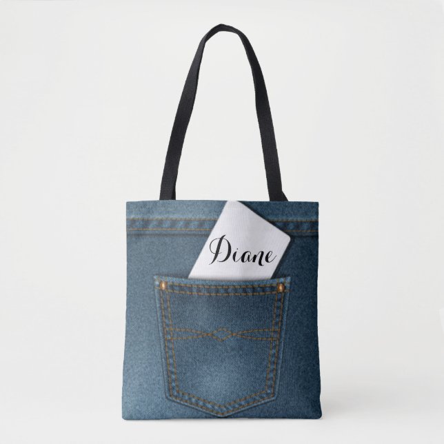 Denim-Blue Jeans-Tasche (Vorderseite)