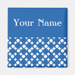 Denim Blue Mod Ball Design @ Emporio Moffa Magnet