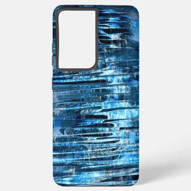Denim Blue Rain Samsung Galaxy Hülle (Rückseite)