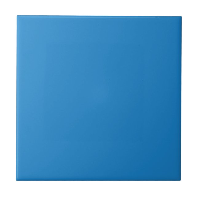 Denim Blue Solid Color Tile Fliese (Vorderseite)